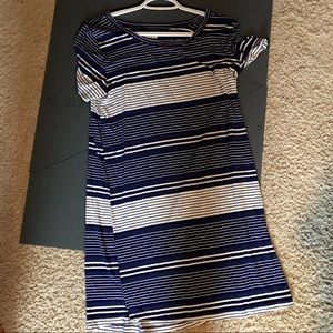 Medium Hollister Striped Tee Shirt Dress